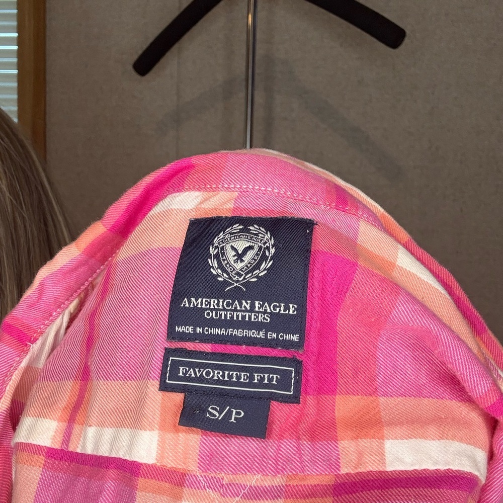 American Eagle Outfitters Vibrant Plaid Shirt - Picture 4 of 4